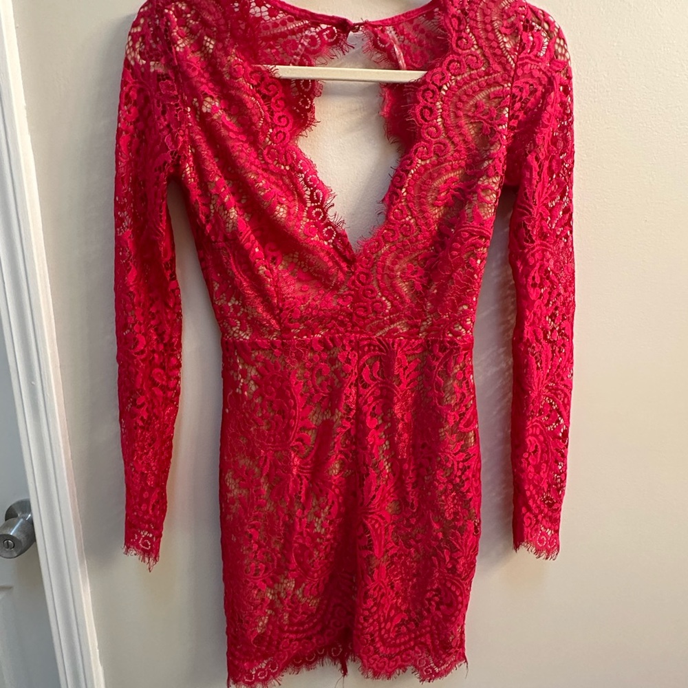 Pink Lace Dress